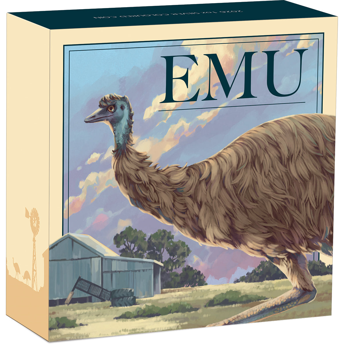 Australian Emu 2026 1oz Silver Coloured Coin Shipper