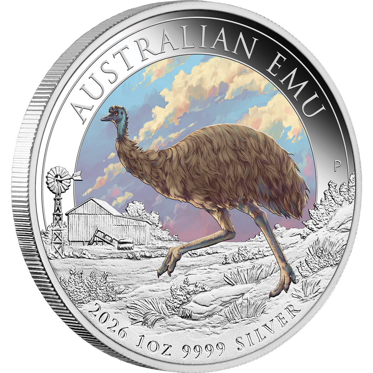 Australian Emu 2026 1oz Silver Coloured Coin