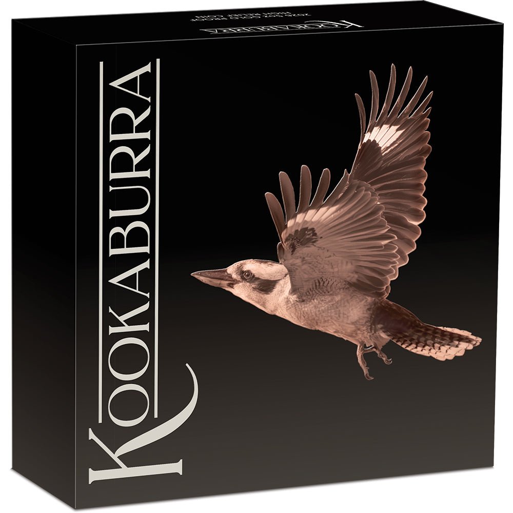 Australian Kookaburra 2026 5oz Gold Proof High Relief Coin Shipper