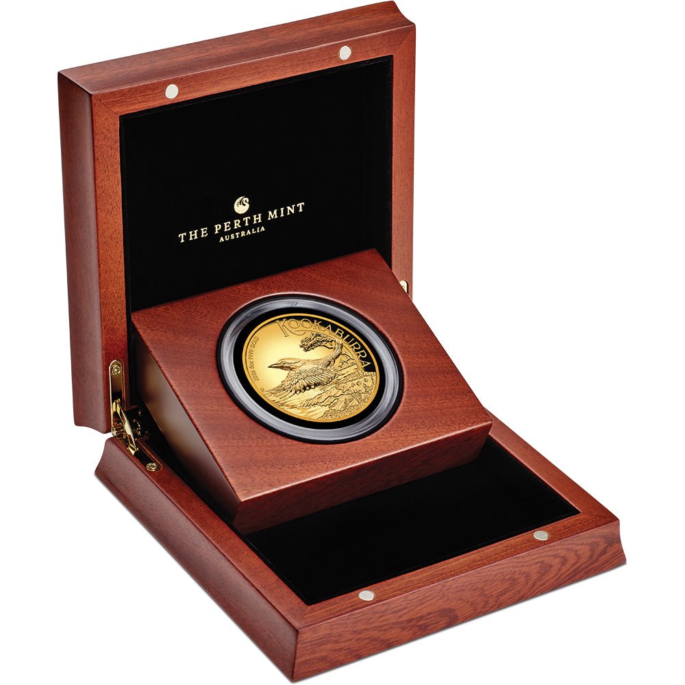 Australian Kookaburra 2026 5oz Gold Proof High Relief Coin Case