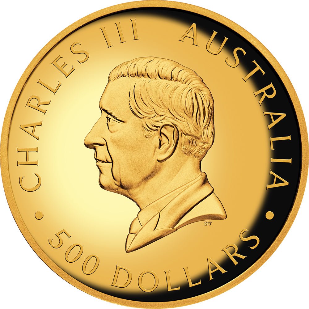 Australian Kookaburra 2026 5oz Gold Proof High Relief Coin Obverse