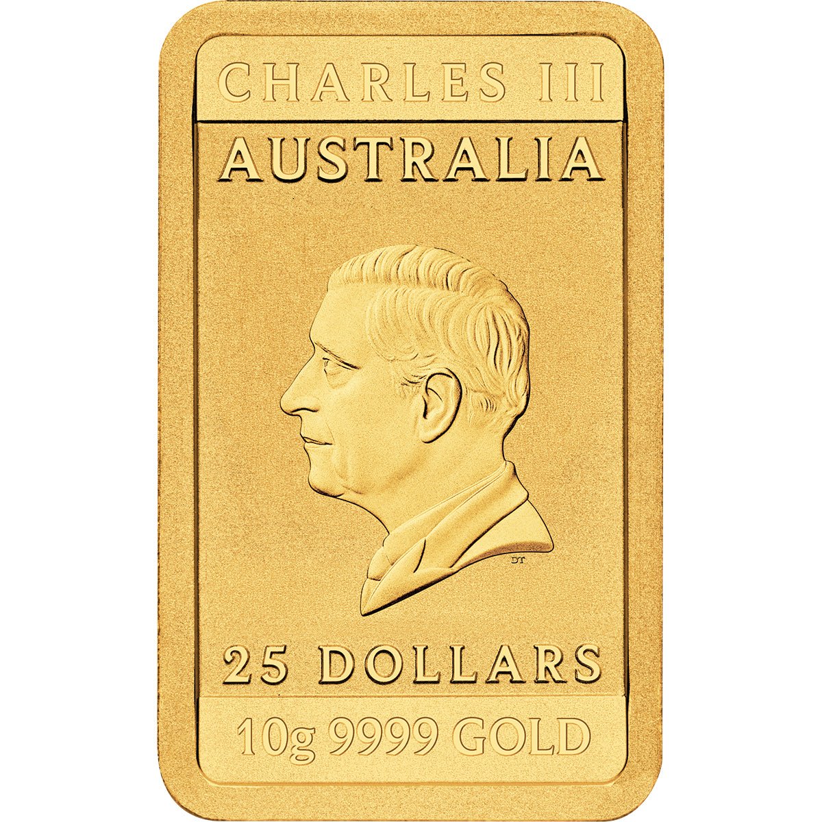 Wedge Tailed Eagle 2026 10g Gold Rectangular Coin Obverse