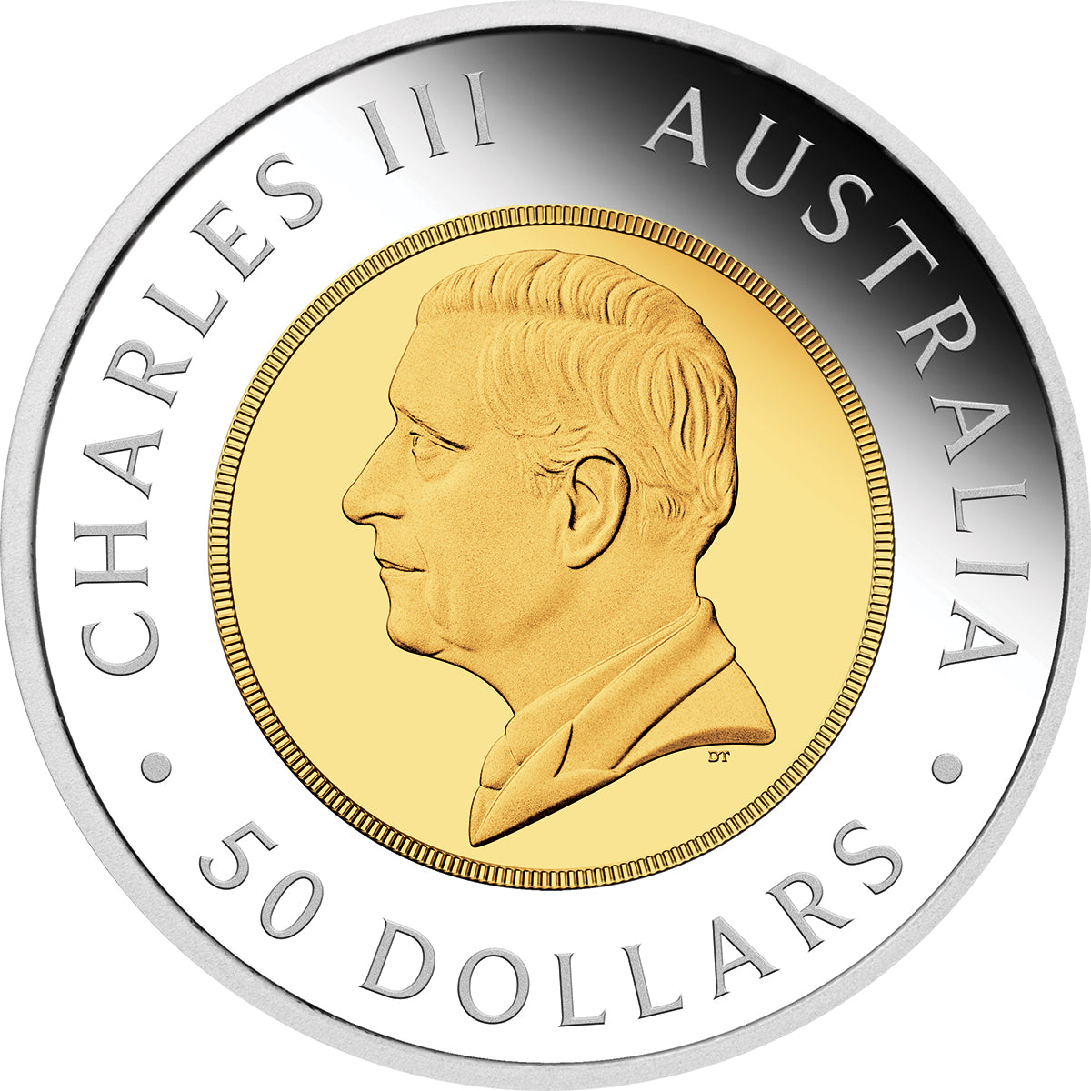 Australian Wedge-Tailed Eagle 2026 1oz Bi-Metal Proof Coin Obverse