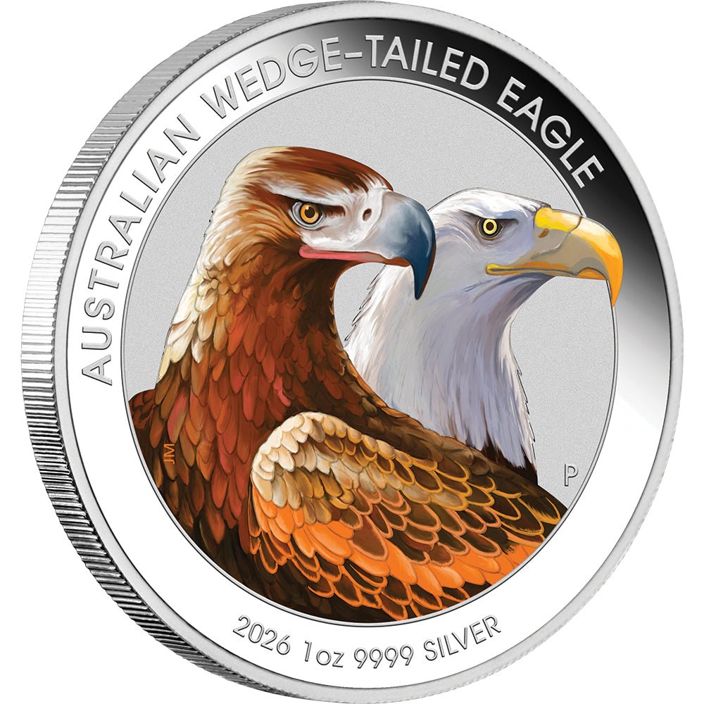 Australian Wedge-Tailed Eagle 2026 1oz Silver Coloured Coin