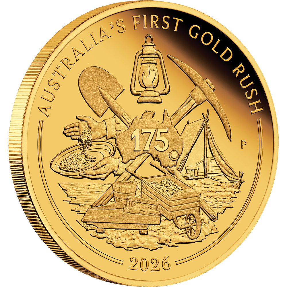 Australia's First Gold Rush 175th Anniversary 2026 1/4oz Gold Proof Coin