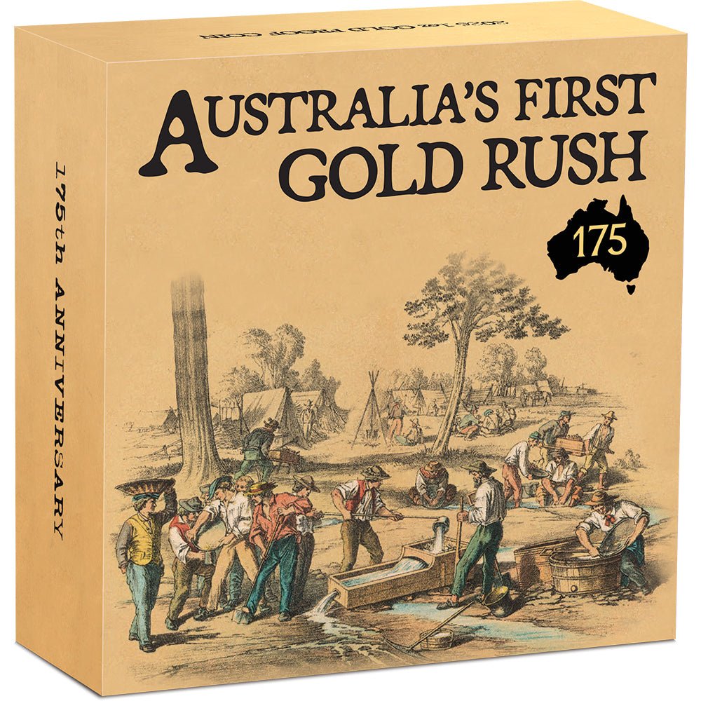 Australia's First Gold Rush 175th Anniversary 2026 1oz Gold Proof Coin Shipper