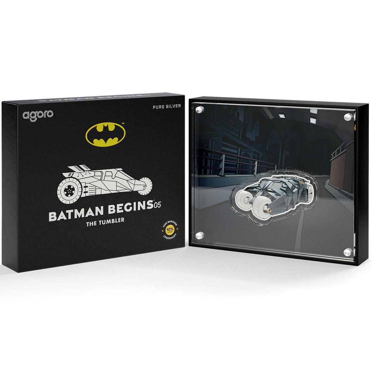 Batman Begins™ '05 - The Tumbler 1/2oz Silver Collectible Coin Case