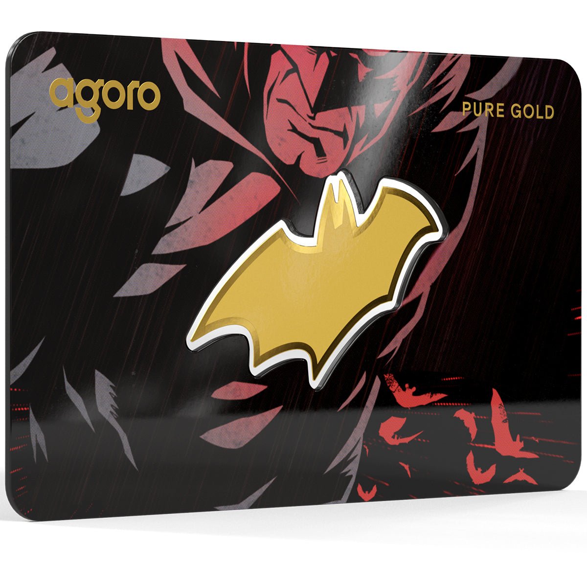Batman's Emblem 0.1g Gold Collectible Coin Card