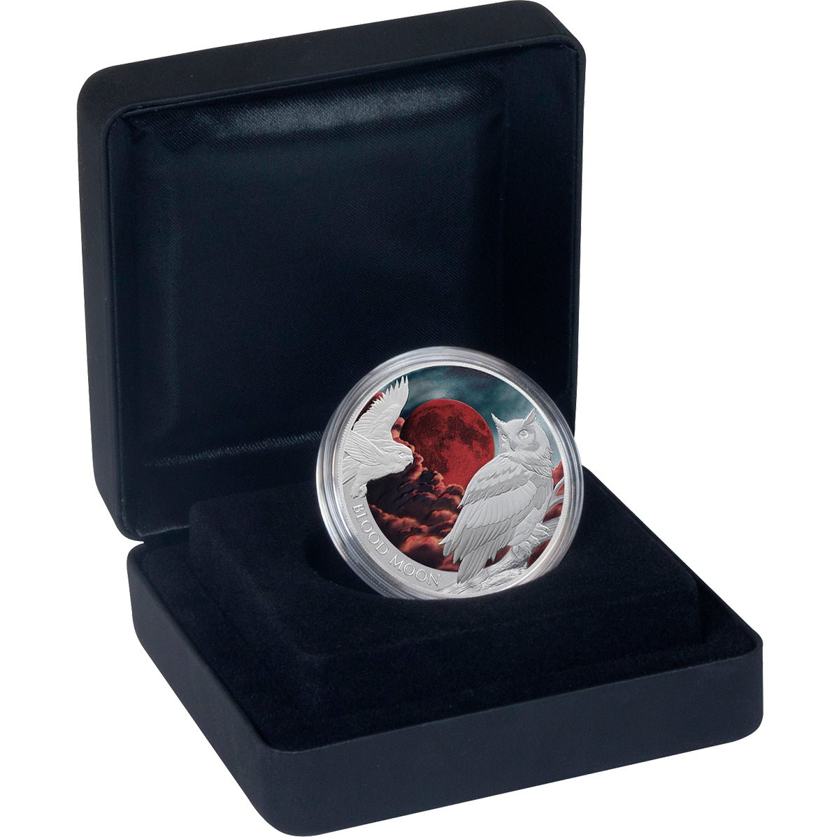 Blood Moon 2026 $1 1oz Silver Proof Coin Case