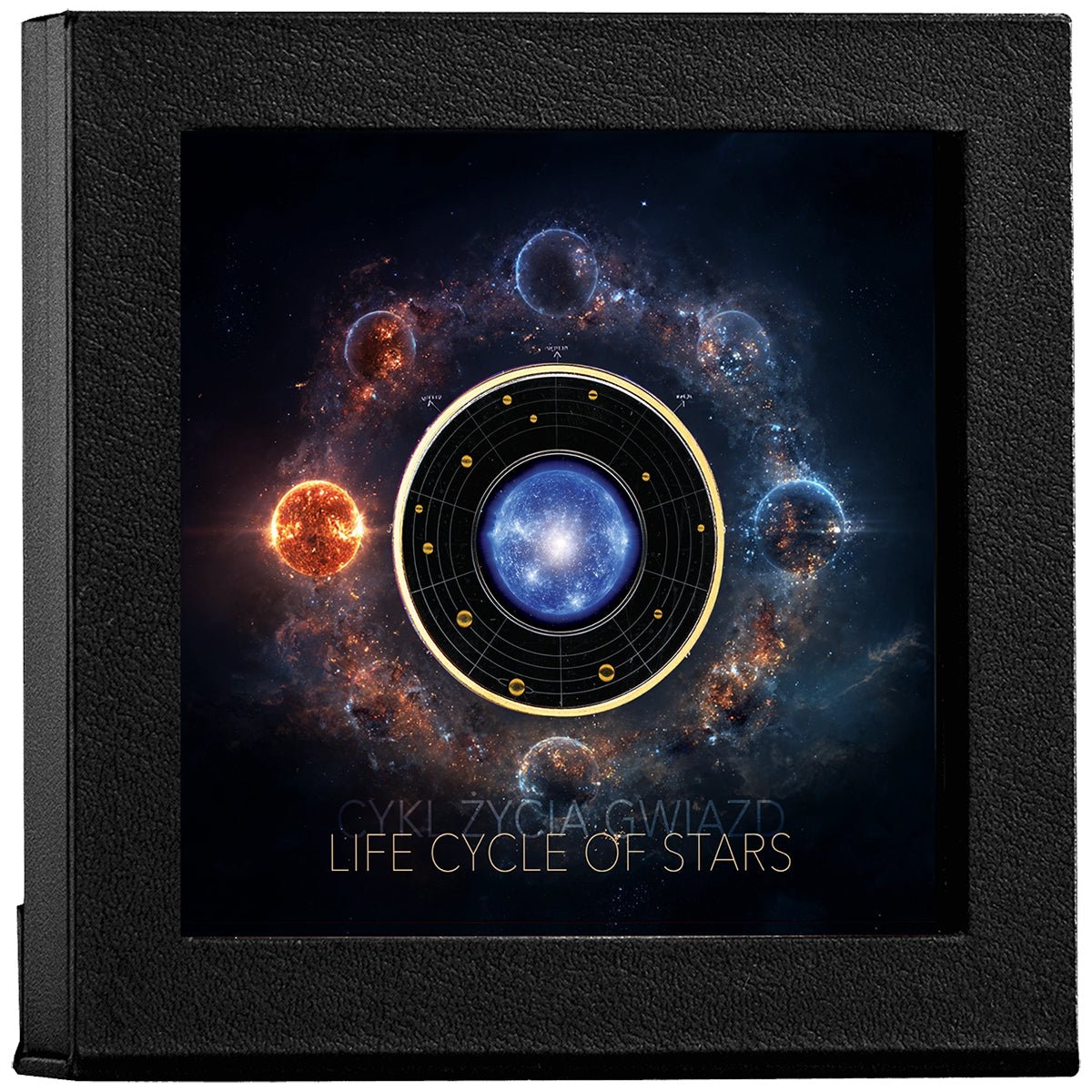 Blue Supergigant - Life Cycle Of Stars Silver Black Proof Coin Case