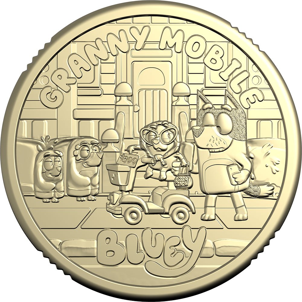 Bluey 2026 Uncirculated Coin - Granny Mobile
