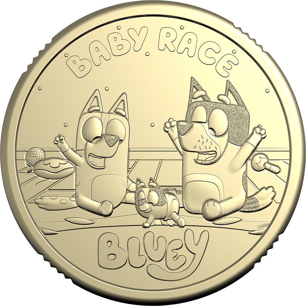 Bluey 2026 Uncirculated Coin - Baby Race
