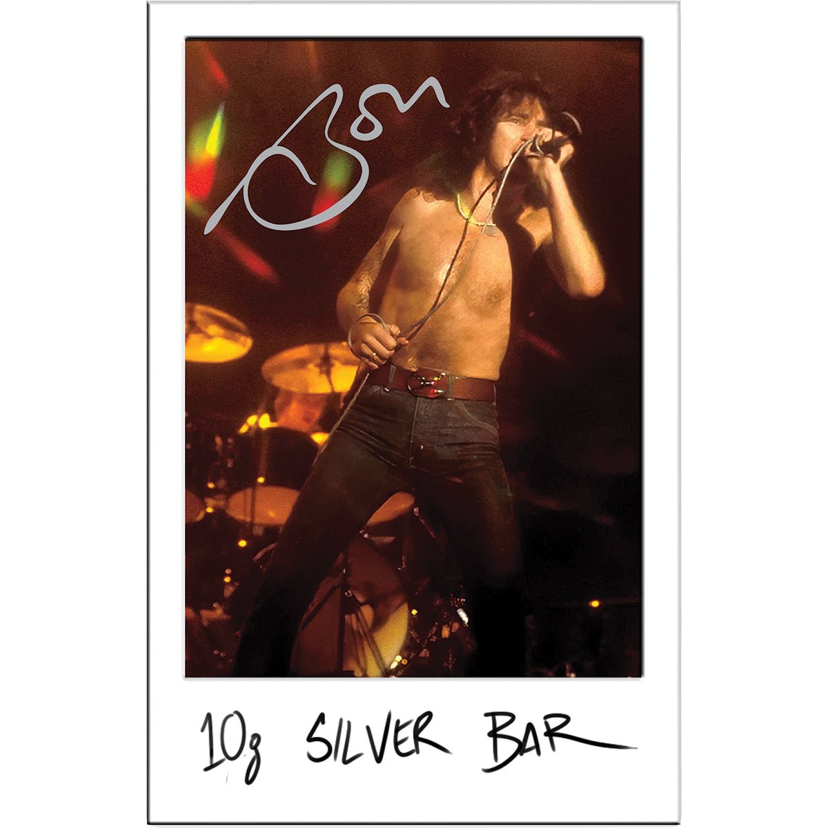 Bon Scott 80th Birthday 10g Silver Minted Bar Sleeve