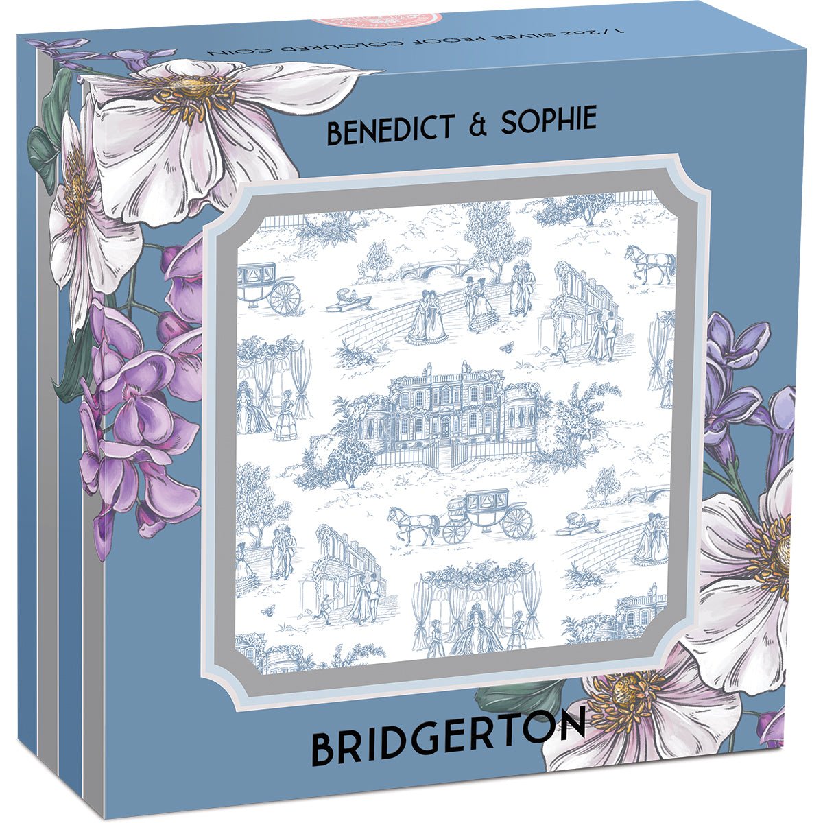 Bridgerton - Benedict & Sophie 2026 1/2oz Silver Proof Coloured Coin Shipper