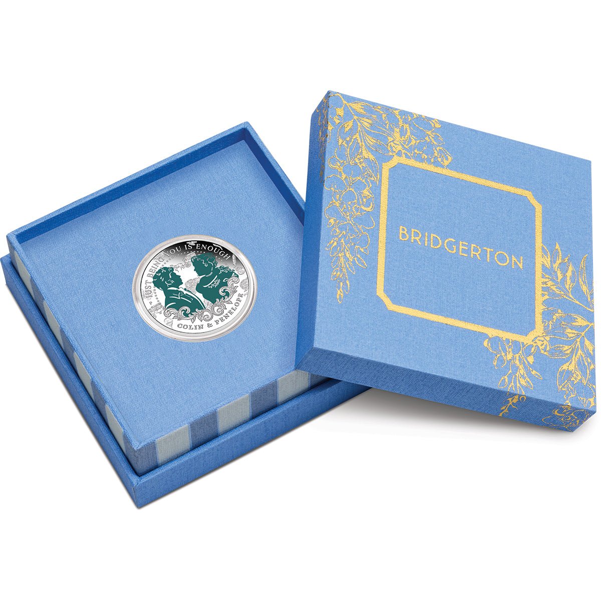 Bridgerton - Colin & Penelope 2026 1/2oz Silver Proof Coloured Coin Case