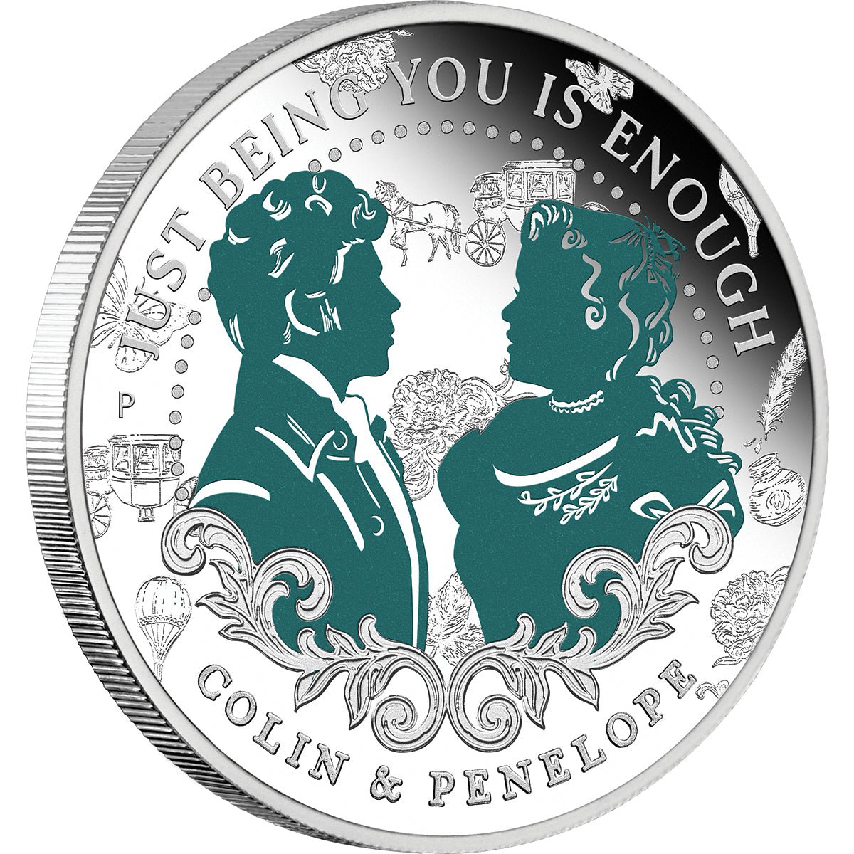 Bridgerton - Colin & Penelope 2026 1/2oz Silver Proof Coloured Coin