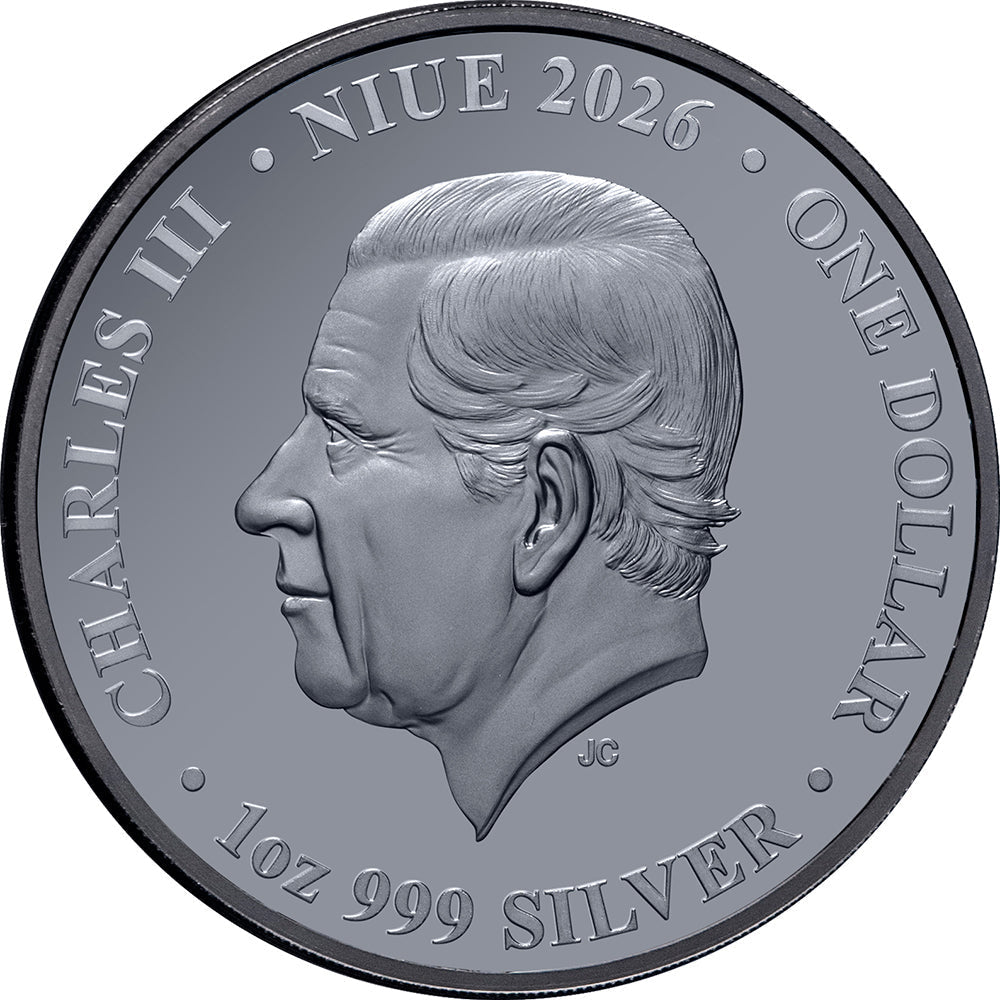 Chess 2026 Pawn $1 1oz Silver Proof Coin Obverse