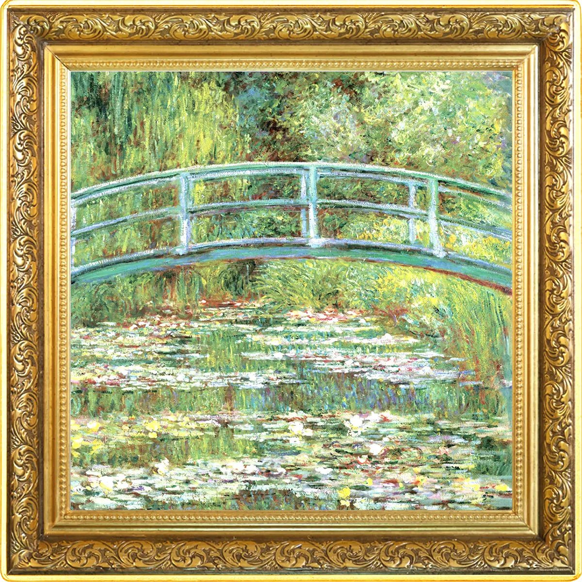 Claude Monet - Japanese Bridge And Water Lily Pond 1oz Silver Proof Coin