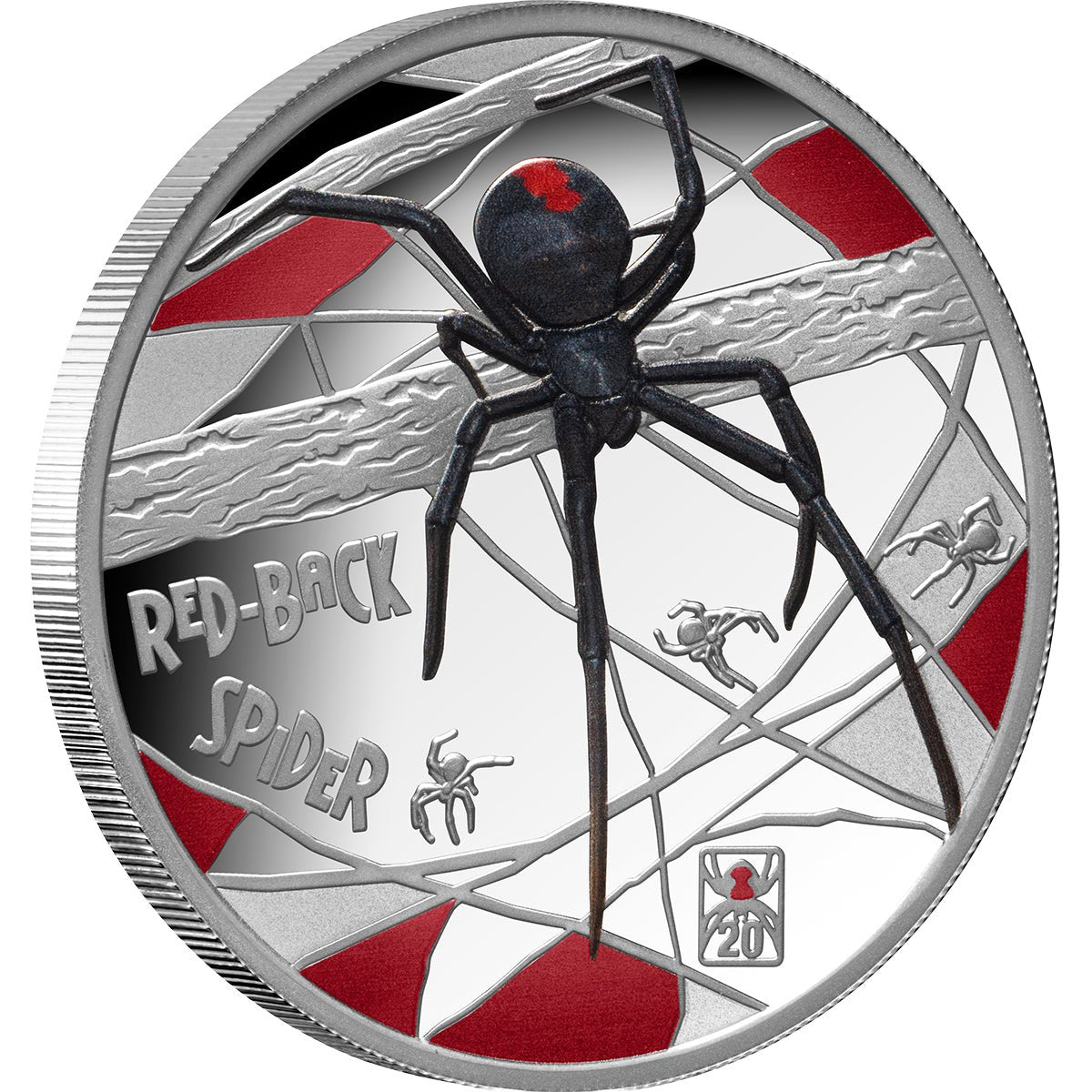 Deadly & Dangerous 2026 $1 Redback Spider 20th Anniversary Privy Mark 1oz Silver Proof Coin