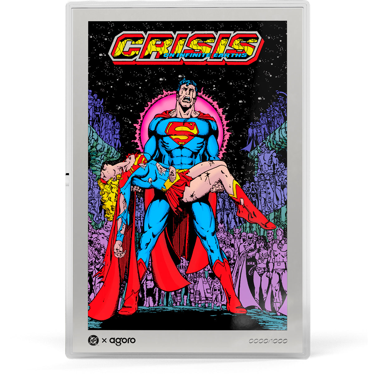 Death Of Supergirl - Crisis On Infinite Earths (1985) #7 1oz Silver Collectible Foil Reverse