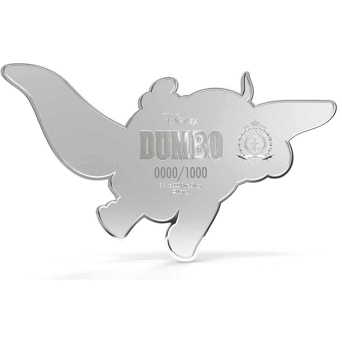 Disney Dumbo 3/4oz Silver Coin Obverse