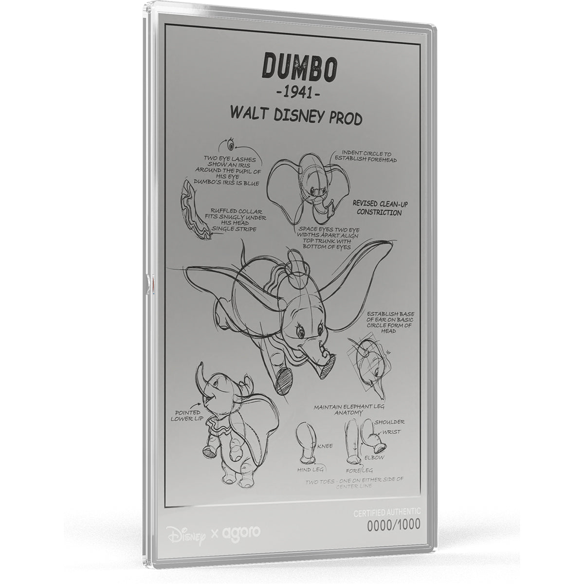 Disney Dumbo 5g Silver Foil