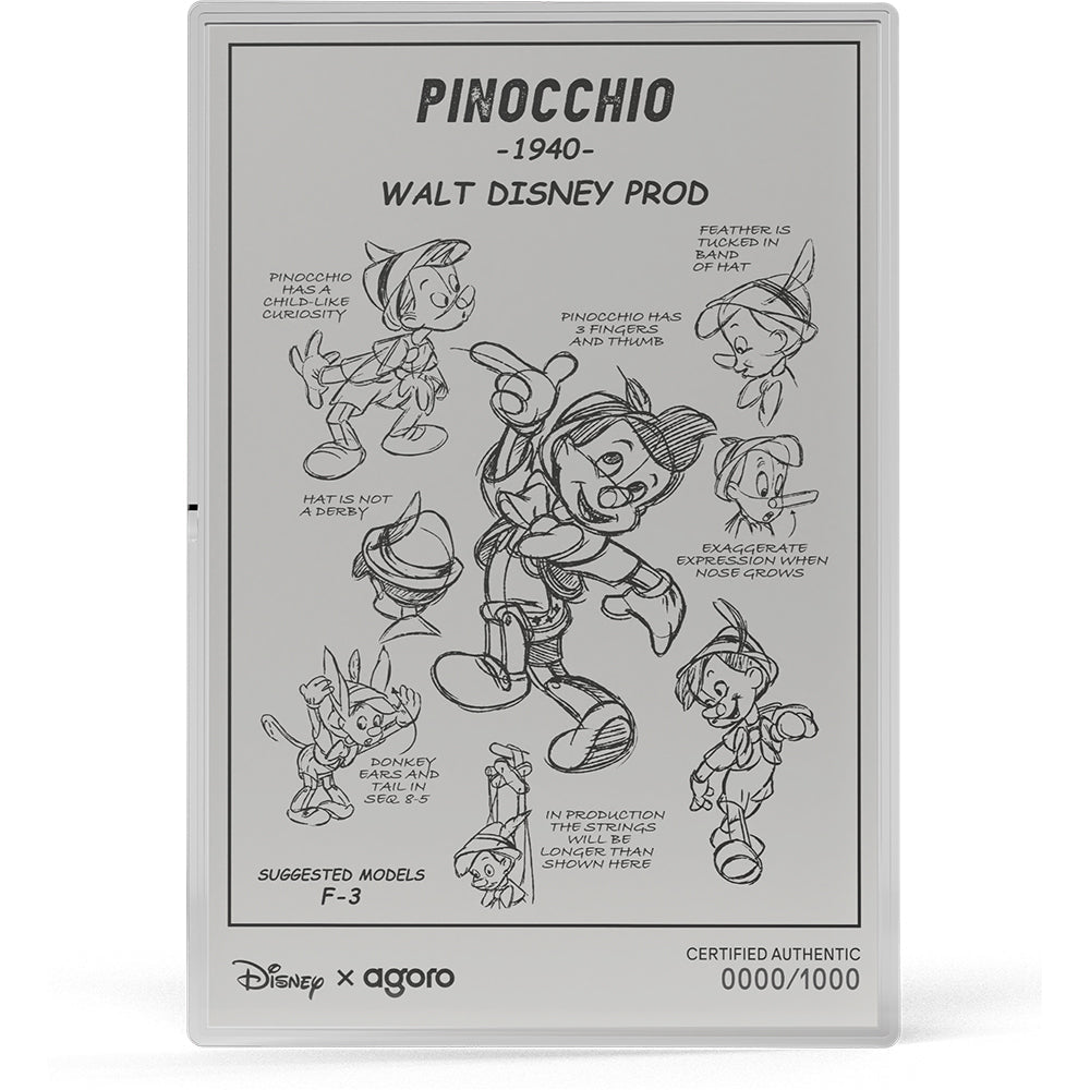 Disney Pinocchio 5g Silver Foil