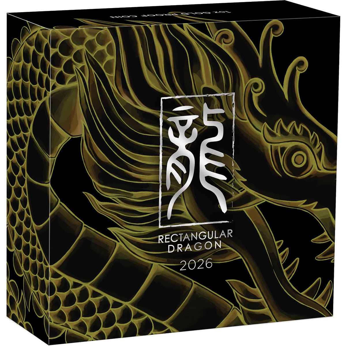 Dragon 2026 1oz Gold Proof Rectangle Coin Shipper