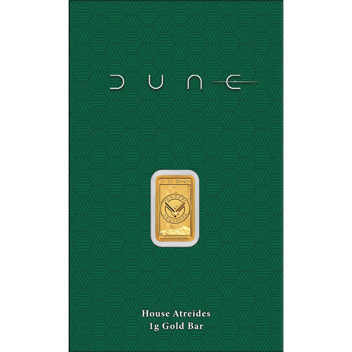 Dune – House Atreides 2026 1g Gold Minted Bar Card