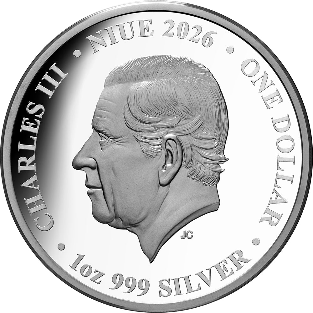 Fairies Of The Forest 2026 $1 1oz Silver Proof Coin Obverse