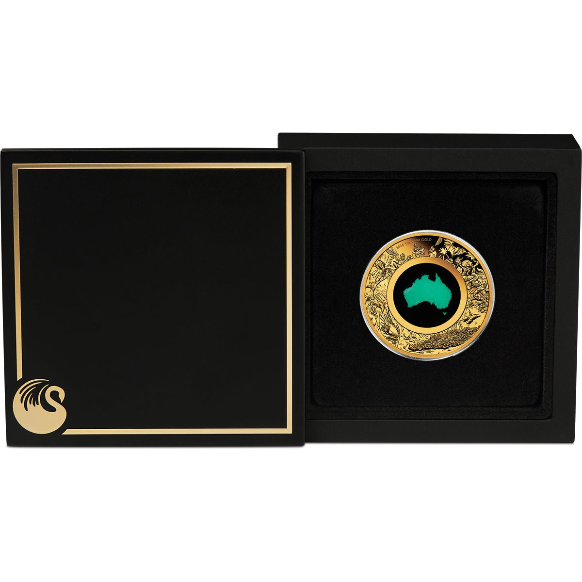 Great Southern Land - 2026 1oz Gold Proof Chrysoprase Coin Case