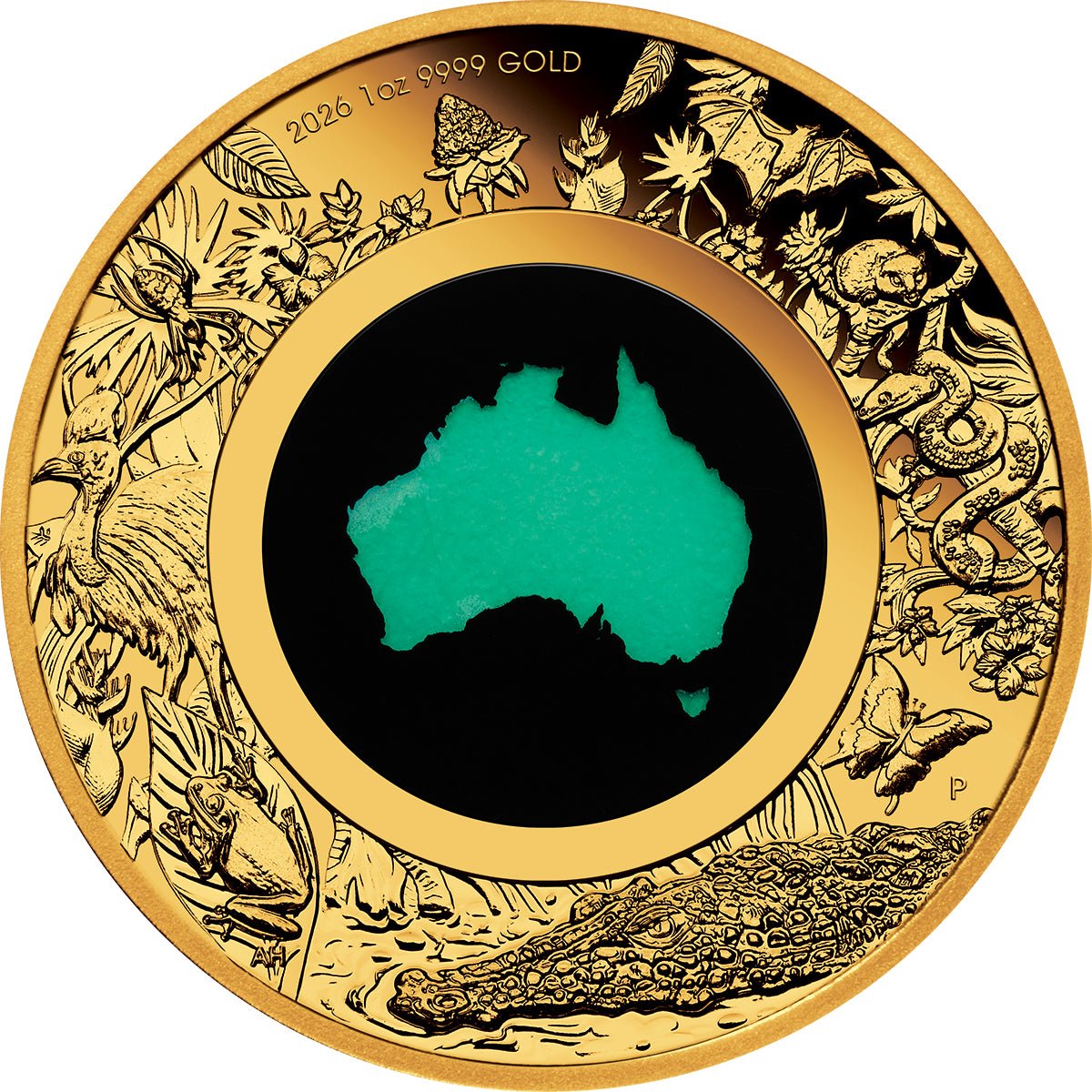Great Southern Land - 2026 1oz Gold Proof Chrysoprase Coin