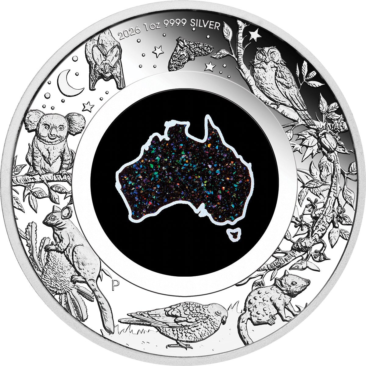 Great Southern Land - Nocturnal - 2026 1oz Silver Proof Opal Coin