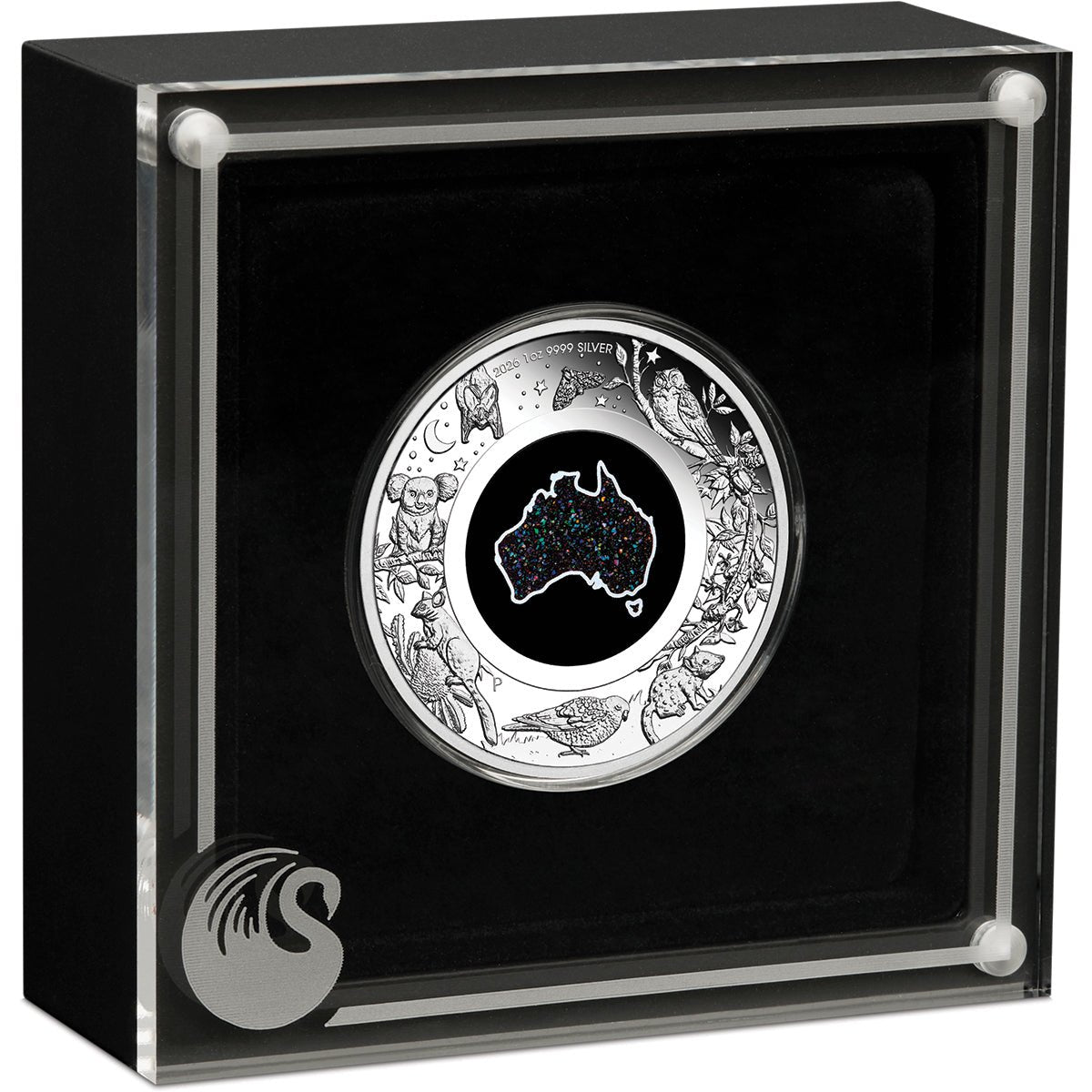 Great Southern Land - Nocturnal - 2026 1oz Silver Proof Opal Coin Case