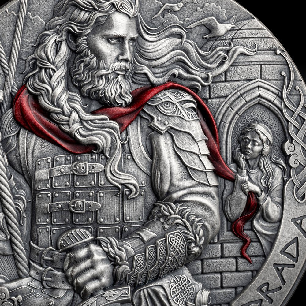 Harald Hardrada 2oz Silver Antique Coin Detail