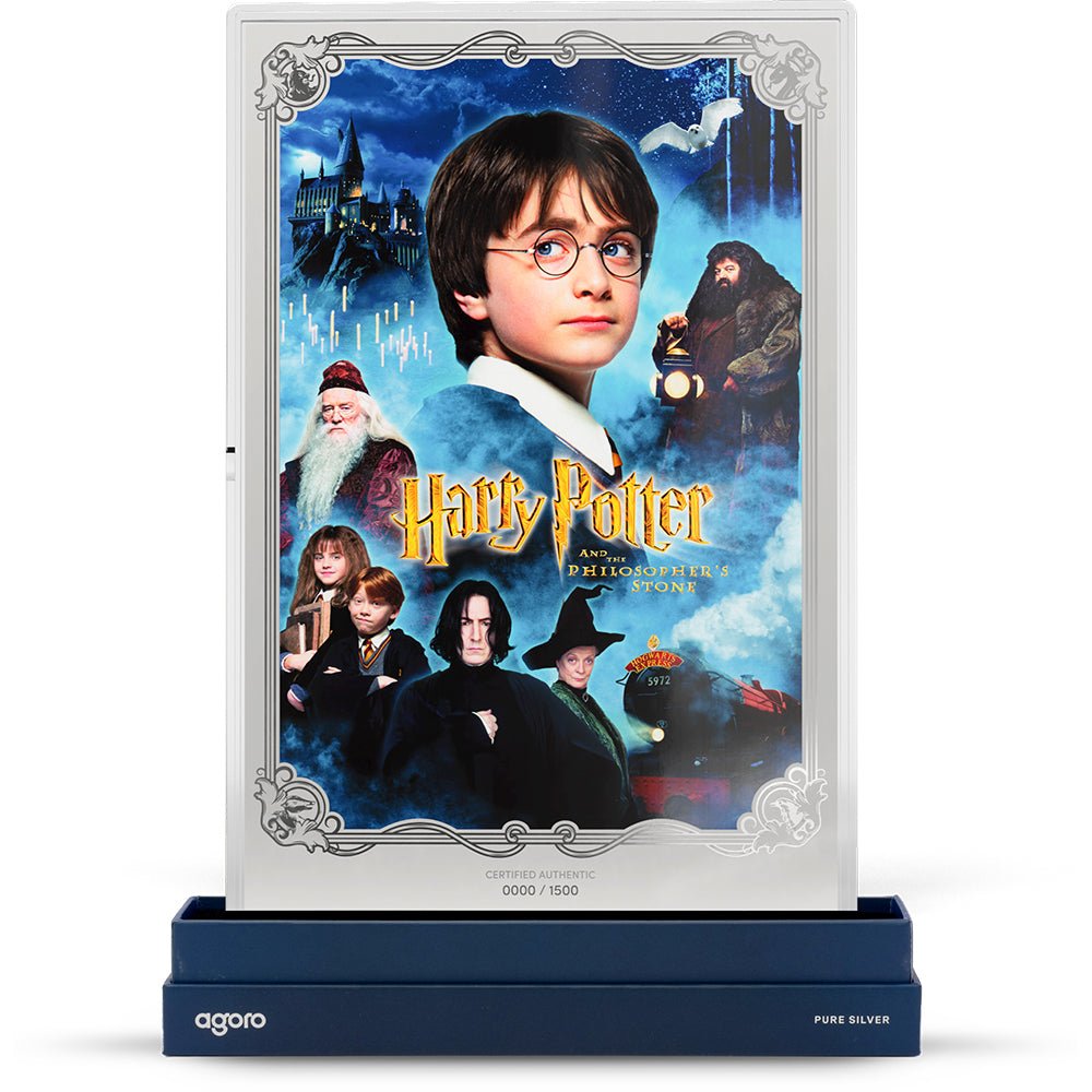 HARRY POTTER™ And The Philosopher's Stone 1oz Silver Collectible Foil Stand