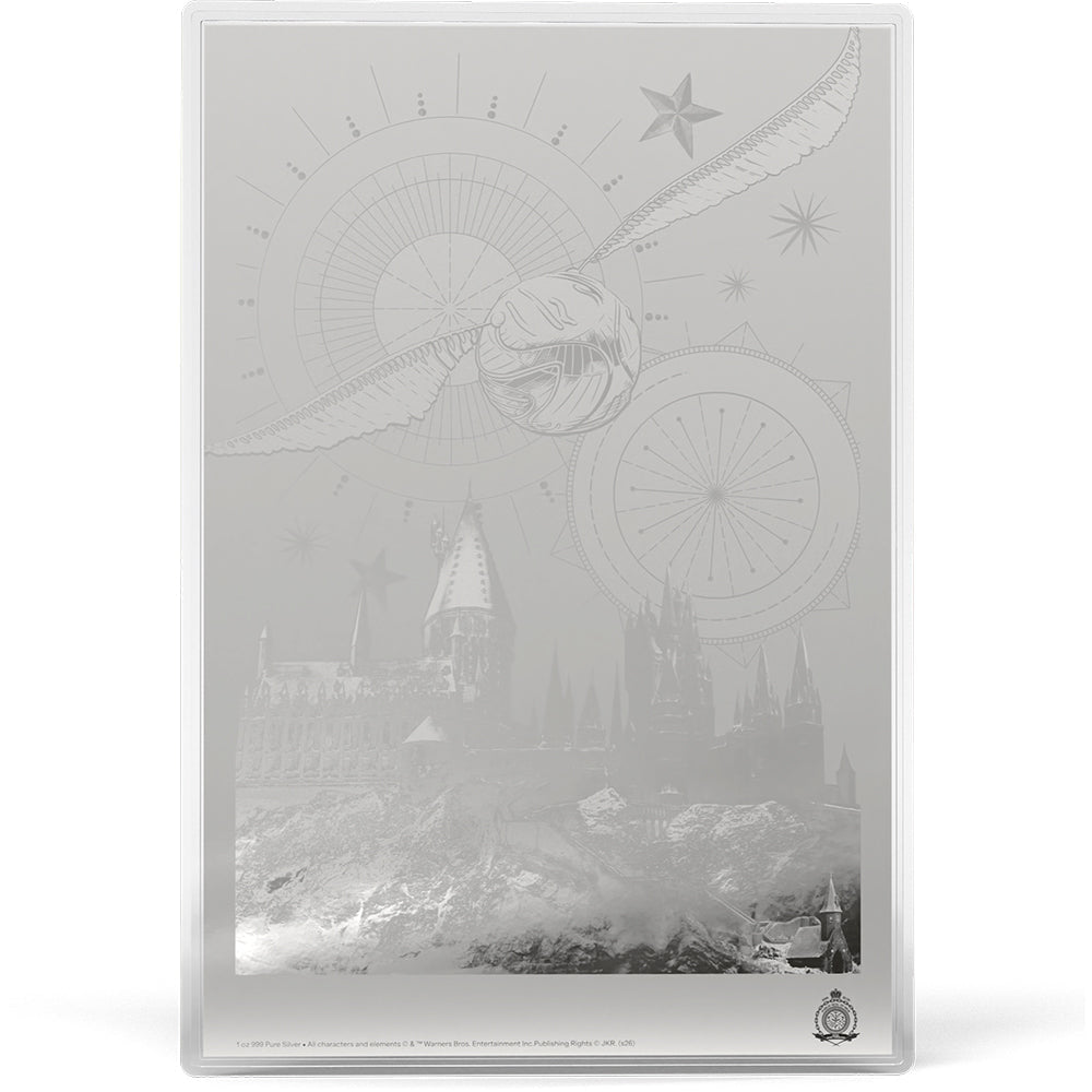 HARRY POTTER™ And The Philosopher's Stone 1oz Silver Collectible Foil Obverse