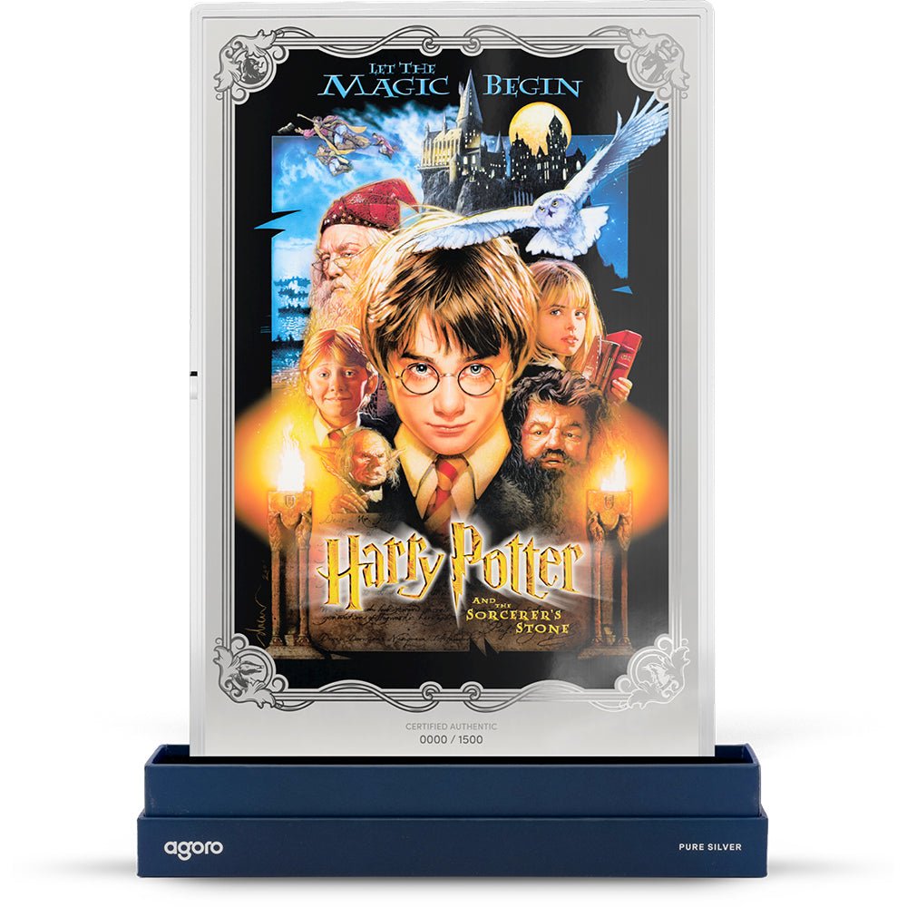 HARRY POTTER™ And The Sorcerer's Stone 1oz Silver Collectible Foil Stand
