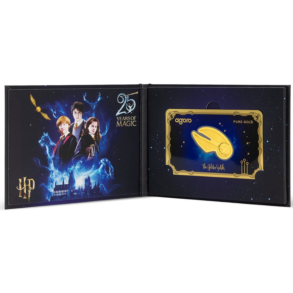 HARRY POTTER™ - The Golden Snitch 0.1g Gold Collectible Coin Case