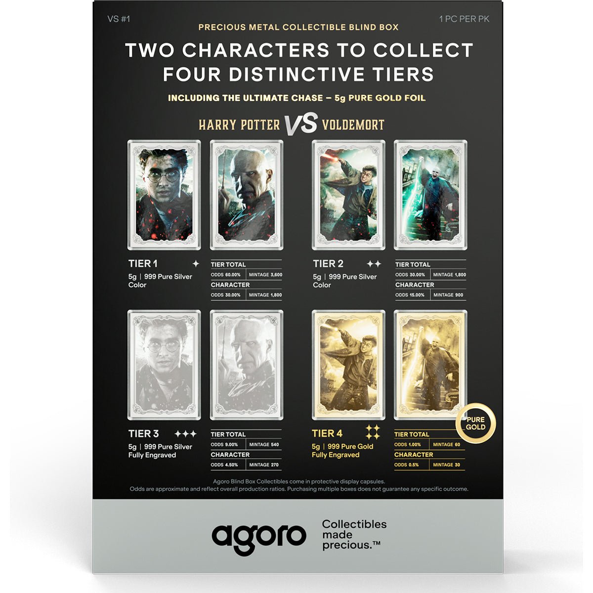 HARRY POTTER™ VS Voldemort 5g Foil Blind Box Back