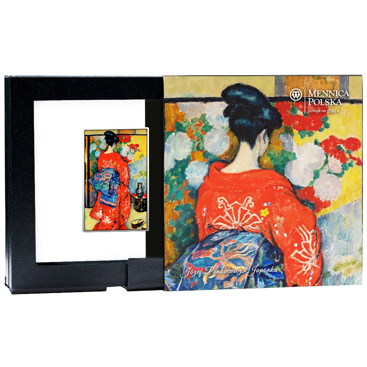 Józef Pankiewicz - Japanese Woman Silver Proof Coin Shipper