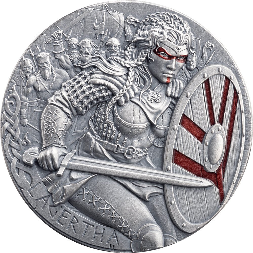 Lagertha 2oz Silver Antique Coin