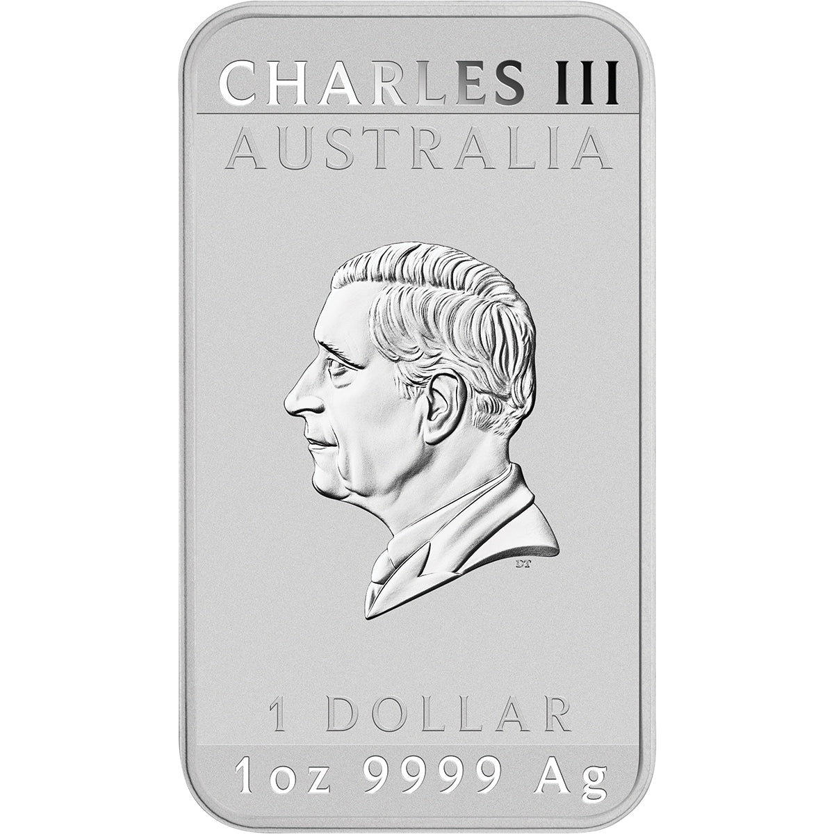 Lunar Horse 2026 1oz Silver Bullion Coloured Minted Rectangular Coin Obverse