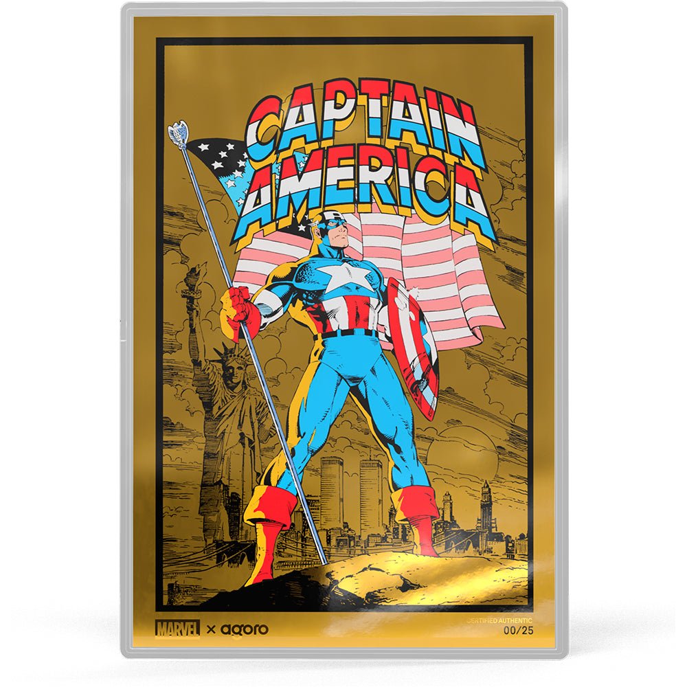 Marvel - Captain America: American Hero 5g Silver Collectible Foil Chase