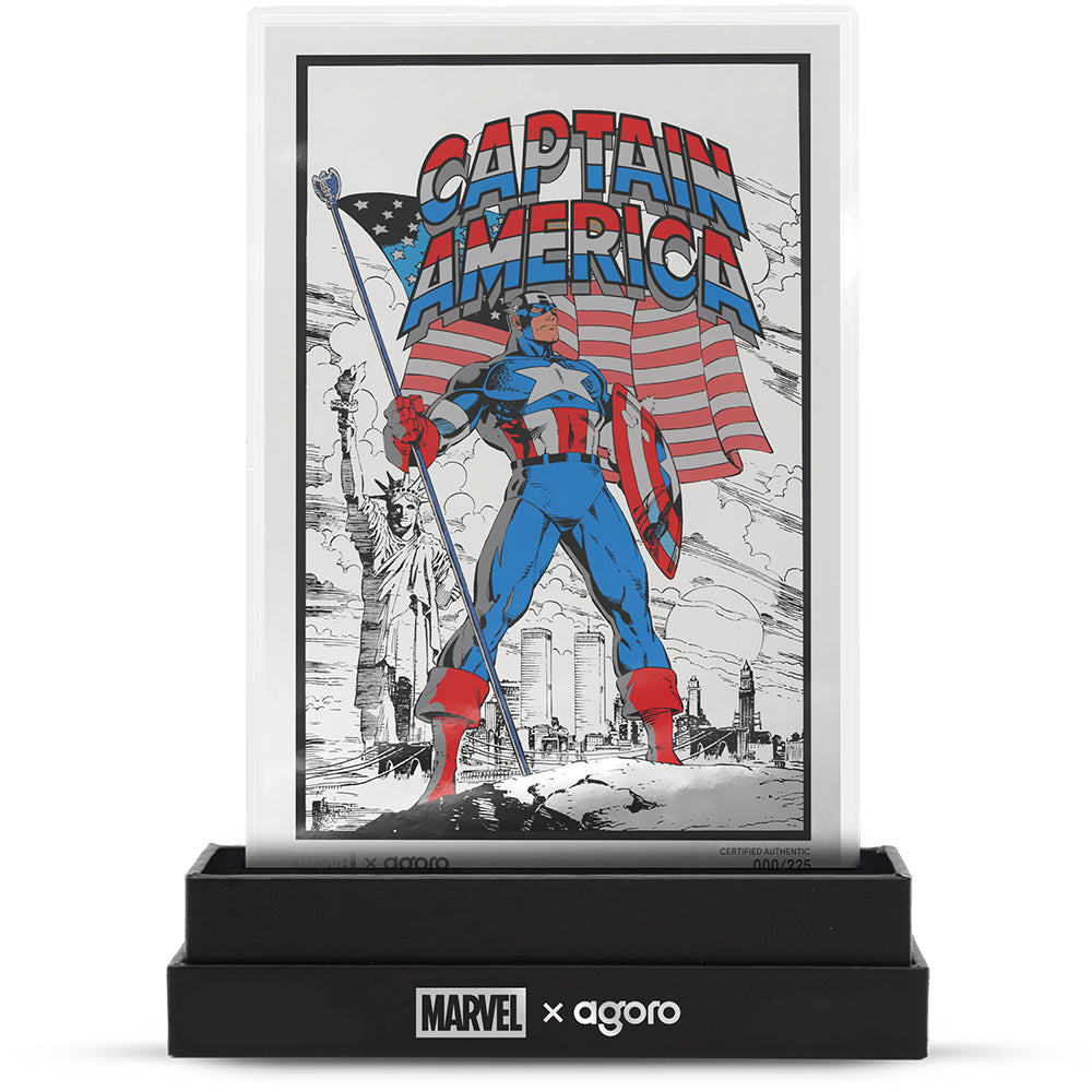 Marvel - Captain America: American Hero 5g Silver Collectible Foil Case