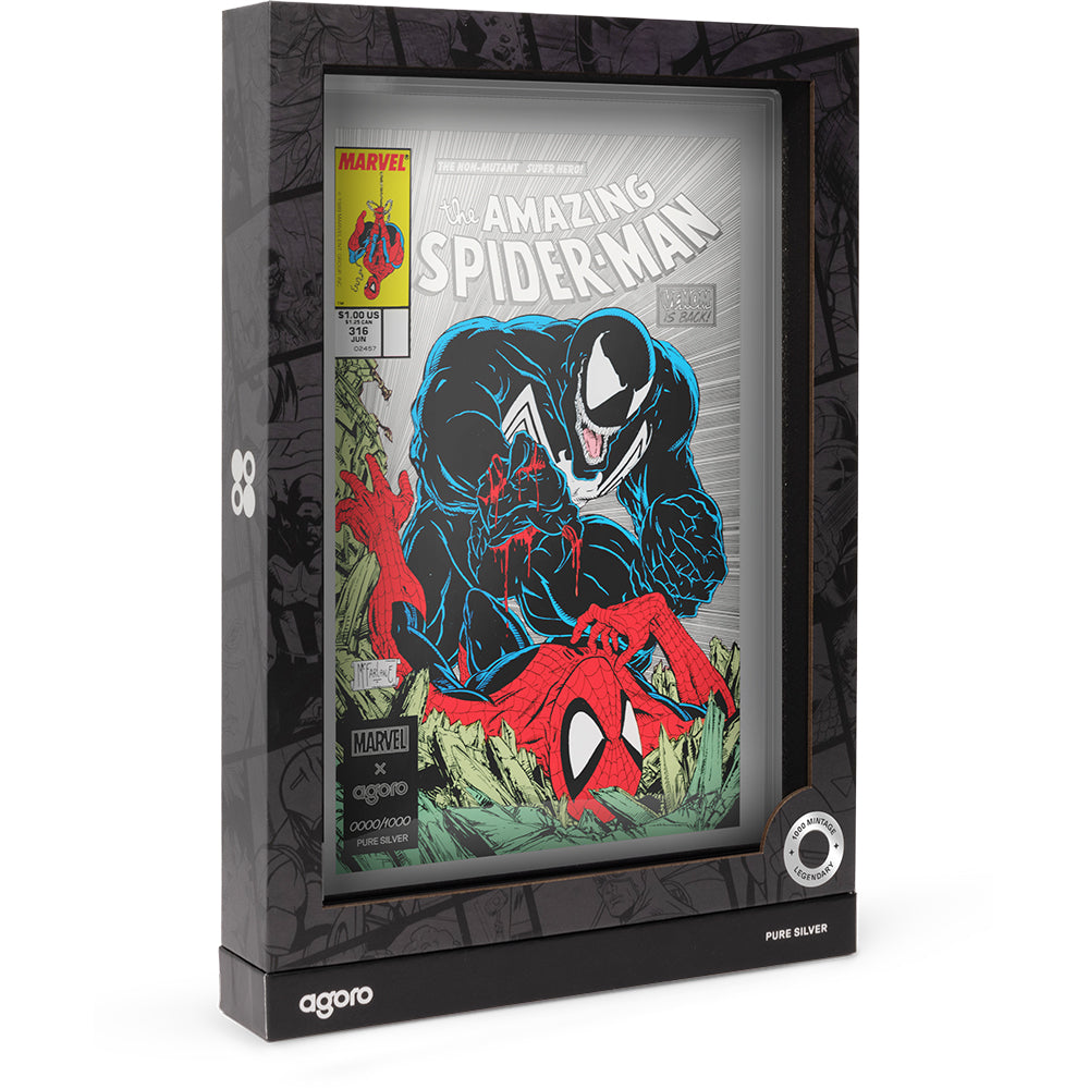 Marvel - The Amazing Spiderman #316: Venom Unleashed 1oz Silver COMIX Foil  Shipper