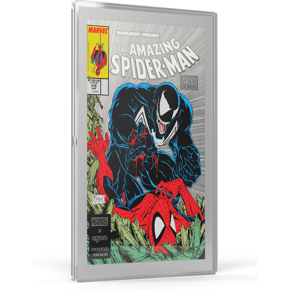 Marvel - The Amazing Spiderman #316: Venom Unleashed 1oz Silver COMIX Foil