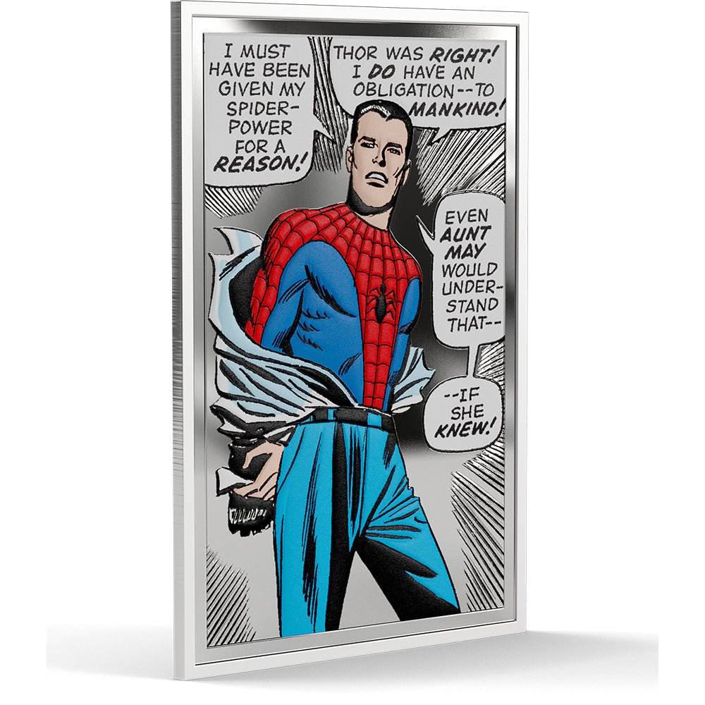 Marvel - The Power, The Duty, The Choice 1oz Silver Collectible Coin Angle