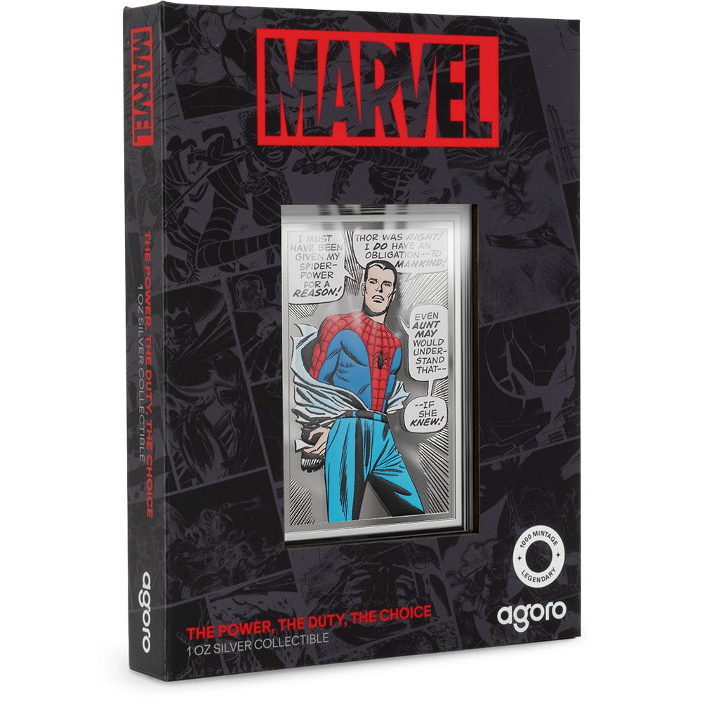 Marvel - The Power, The Duty, The Choice 1oz Silver Collectible Coin In Packaging
