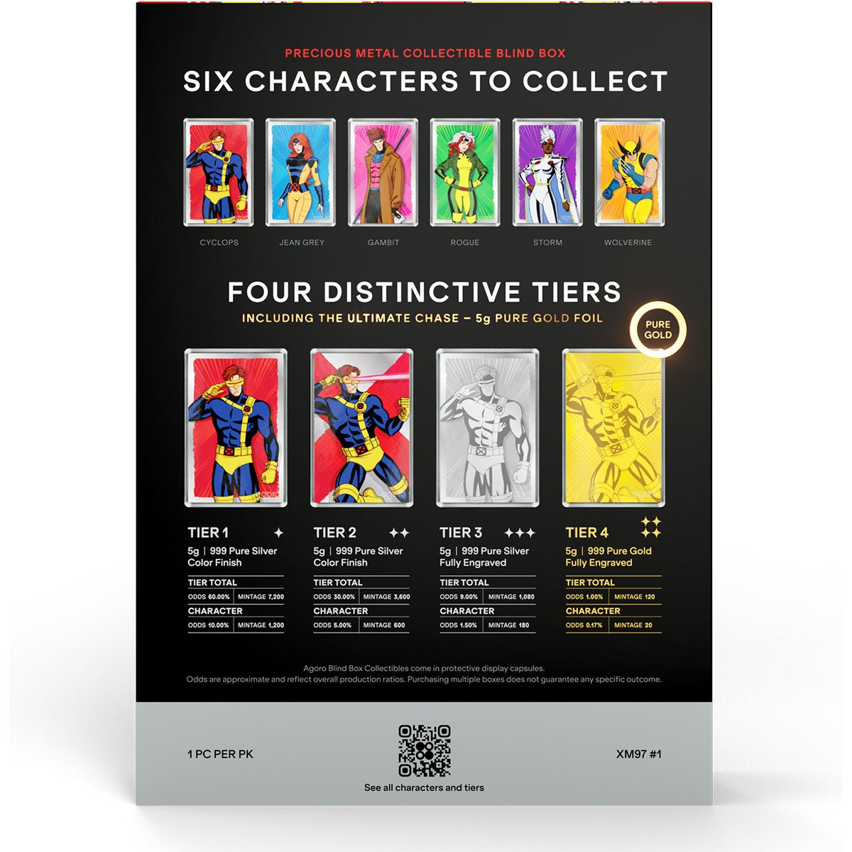 Marvel - X-Men 97' Heroes 5g Foil Blind Box Back